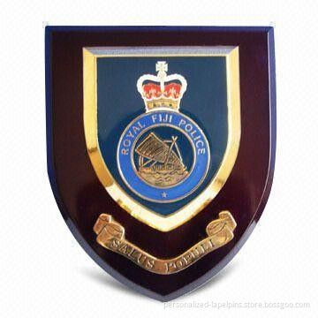 Trolley Police Wall Hanger With Wooden Base, Offset Printing Custom Made Souvenir